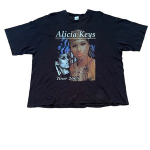 Vintage Alicia Keys 2005 Tour Rap T-Shirts Rare !